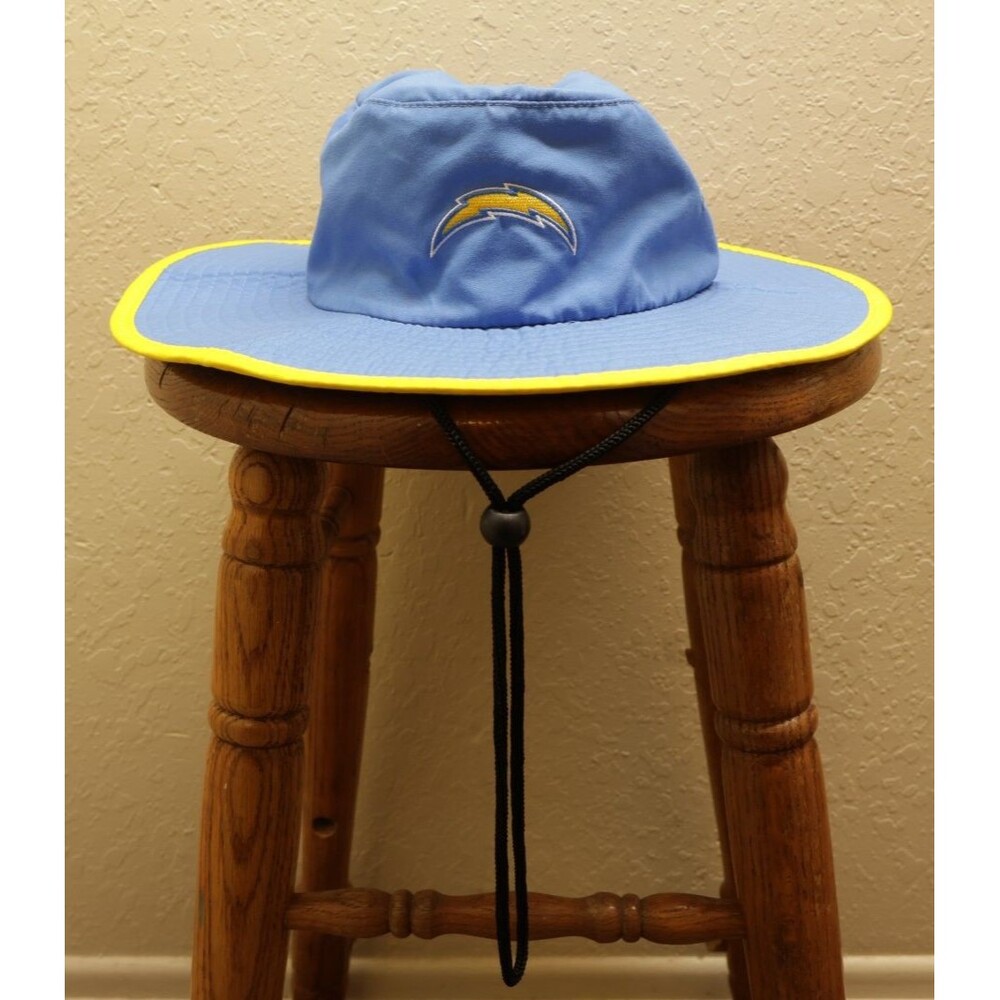 FOCO Los Angeles Chargers Wide Brim Sun Hat Safari Boonie Bucket Hat Powder Blue